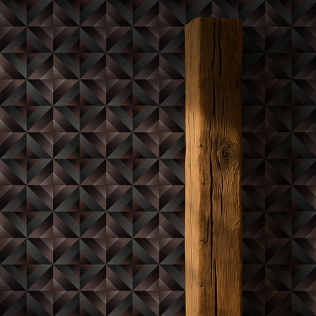 Ombre Boudoir | Moody Luxury Geometrical Wallpaper Wallpaper Sckribbles