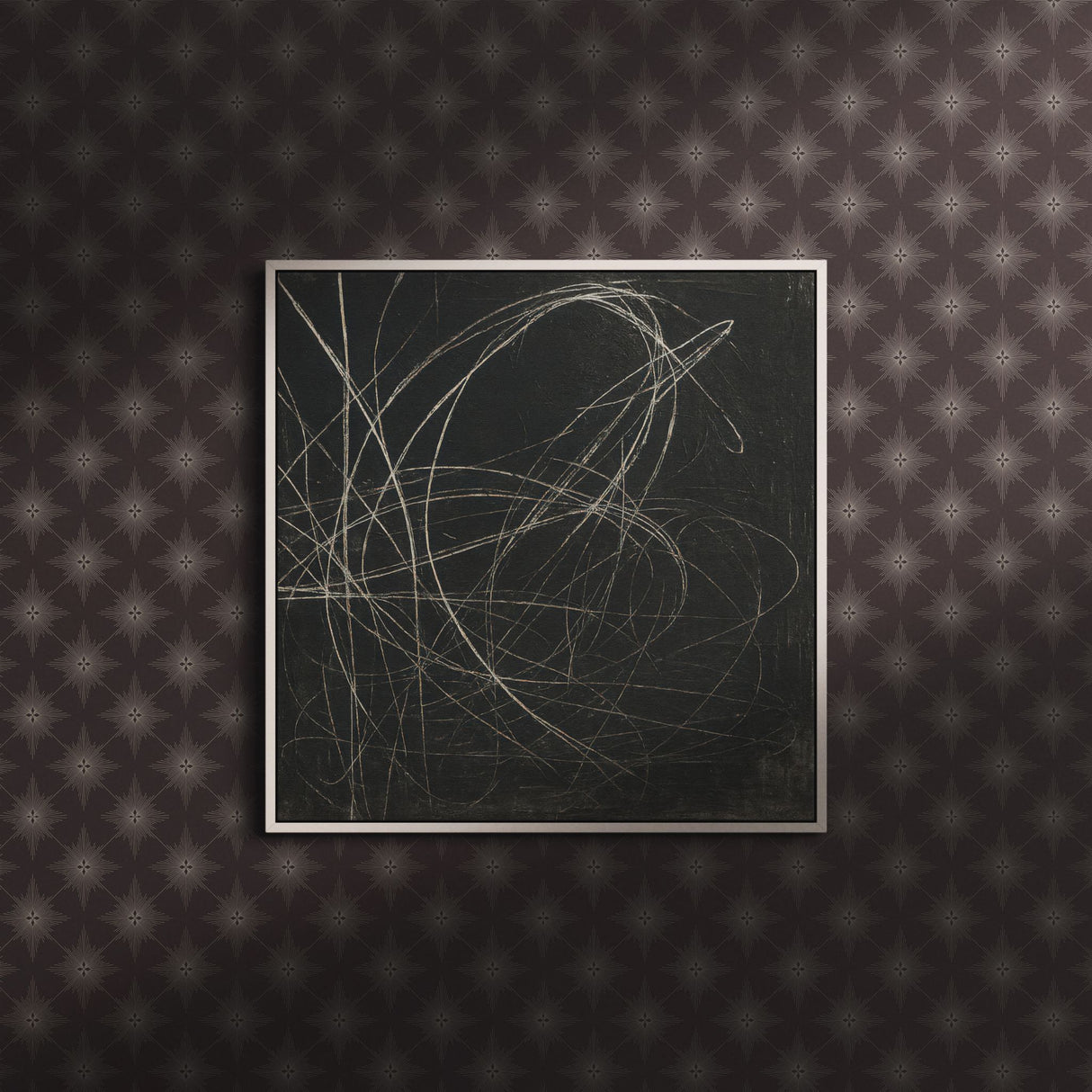 Astralis Royale | Elegant Moody Stars Art Deco Wallpaper