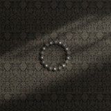 Moody neutral brown damask wallpaper.
