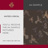 Dreamy Birds | Dark Moody Muted Whimsical Bird Wallpaper