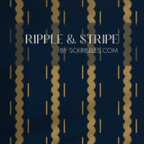 Dark Navy Blue Wavy Striped Wallpaper {Ripple & Stripe} Wallpaper Sckribbles