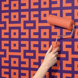 Bright Bold & Eccentric Retro Art Deco Wallpaper {Pacdeco} Wallpaper Sckribbles