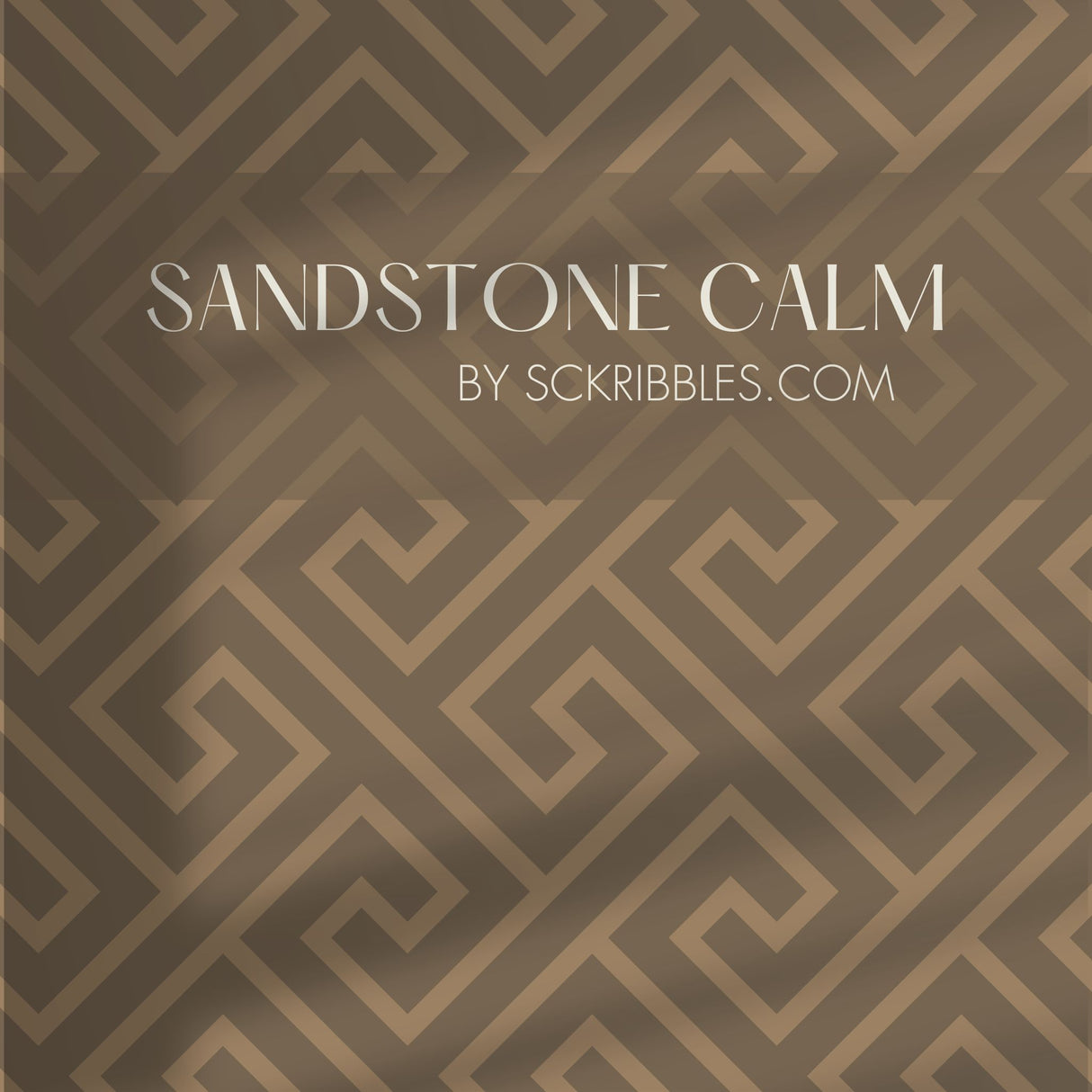 Classic Geometrical Sophisticated Luxury Wallpaper {Timeless T-Bar} Wallpaper Sckribbles Traditional - (Non-Woven) Sample 14'' x 14'' / 35 x 35 cm Sandstone Calm