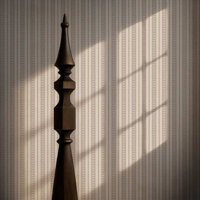 Dainty Belle | Feminine Neutral Striped Wallpaper Wallpaper Sckribbles