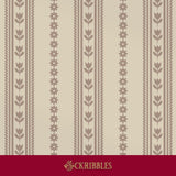 Neutral cream striped wallpaper.