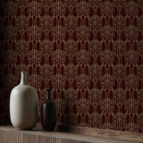 Luxurious Decadent Moody Art Nouveau Wallpaper {Gritty Luxe} Wallpaper Sckribbles