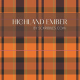 Traditional Green, Brown, & Red Plaid Wallpaper {Highland Ember} Wallpaper Sckribbles