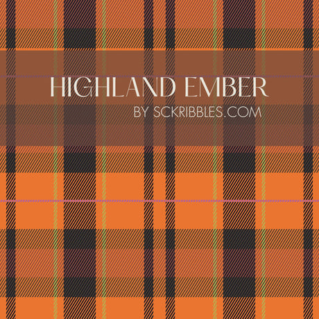 Traditional Green, Brown, & Red Plaid Wallpaper {Highland Ember} Wallpaper Sckribbles