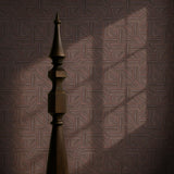 Organic Weave | Rustic Brown Geometrical Wallpaper Wallpaper Sckribbles
