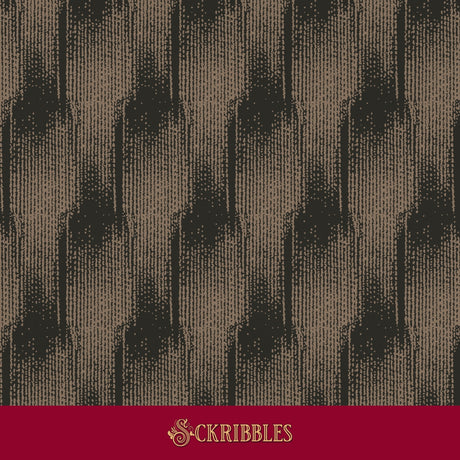 Organic Art Deco abstract brown wallpaper.