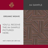 Organic Weave | Rustic Brown Geometrical Wallpaper
