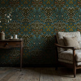 William Morris Wallpaper "Blackthorn" | Vintage Botanical Wallpaper Sckribbles