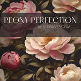 Floral Pink and Cream Flower Wallpaper {Peony Perfection} Wallpaper Sckribbles   