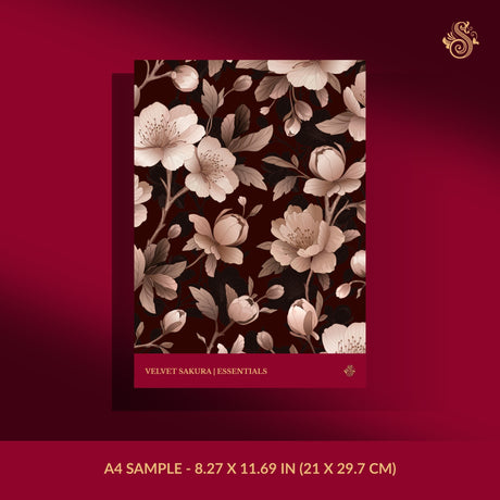 Pink and dark red cherry blossom wallpaper sample.