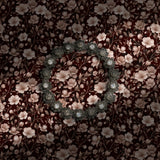 Pink cherry blossom wallpaper on a dark maroon background.