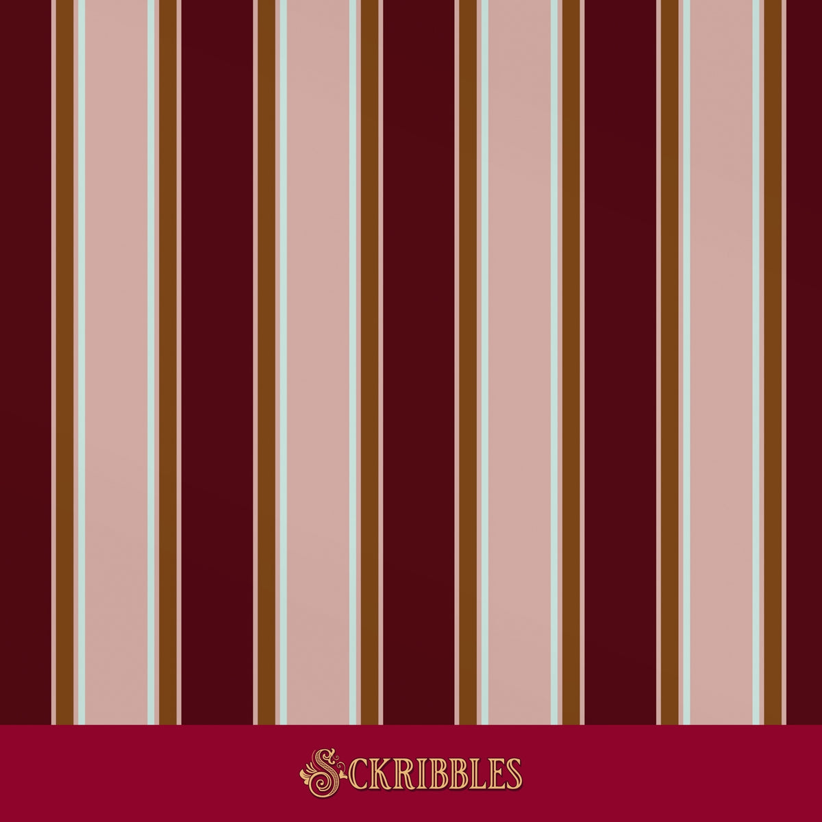 Regal Stripes | Classic Masculine Striped Wallpaper
