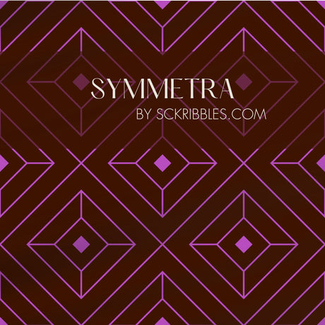 Glamorous & Bold Luxury Art Deco Wallpaper {Square Affair} Wallpaper Sckribbles Traditional - (Non-Woven) Sample 14'' x 14'' / 35 x 35 cm Symmetra