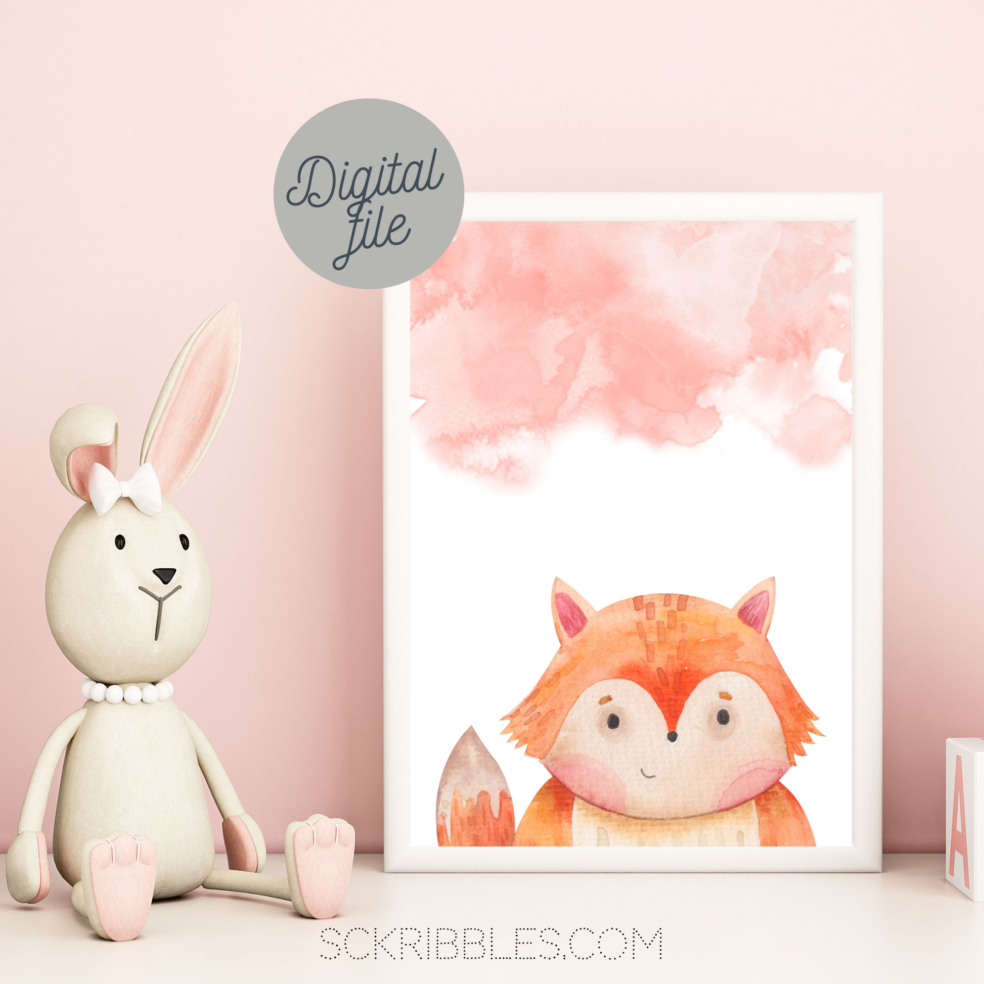 3D Cute Baby Tiger with Dreamy Eyes Adorable Nursery Art