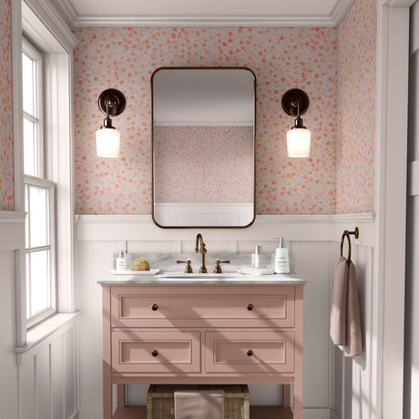 Cute Feminine Coral Pink Floral Wallpaper {Sweet Peach} Wallpaper Sckribbles   