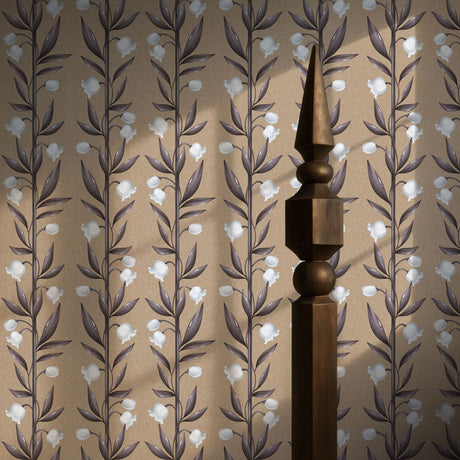 Weaving Bells | Sweet & Feminine Floral Girl's Room Wallpaper Wallpaper Sckribbles