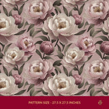Peony Perfection | Floral Pink & Cream Flower Wallpaper Wallpaper Sckribbles