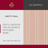 Pretty Trail | Sweet Feminine Pink Spotty Vertical Striped Wallpaper