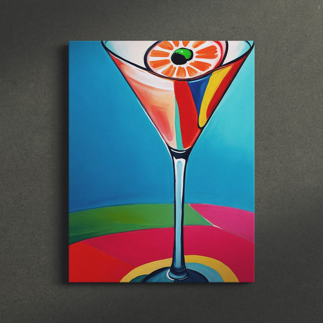 Printable Multicolor Cocktail Drink Wall Art - Digital Download {Drinky Poos} Printable Digital Art Sckribbles   