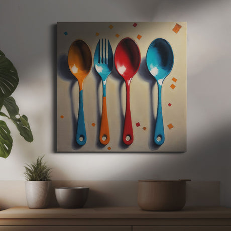 Rustic Country Cutlery Kitchen Wall Art Print - Digital Download {Spoonery} Printable Digital Art Sckribbles   