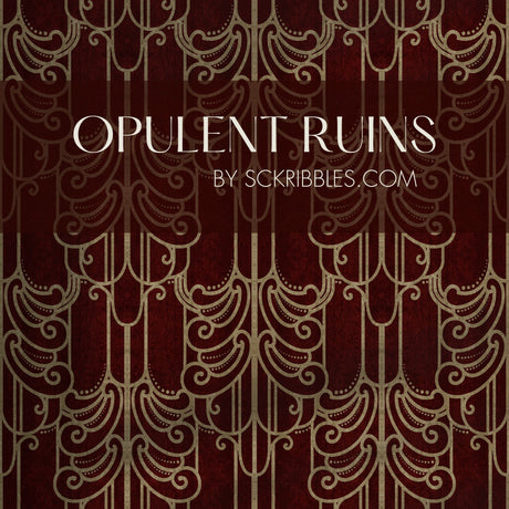 Luxurious Decadent Moody Art Nouveau Wallpaper {Gritty Luxe} Wallpaper Sckribbles