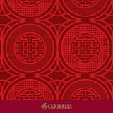 Red Asian wallpaper.