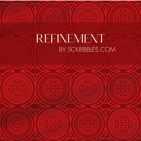 Dramatic Bright Geometrical Chinese Wallpaper {Harmony Rising} Wallpaper Sckribbles