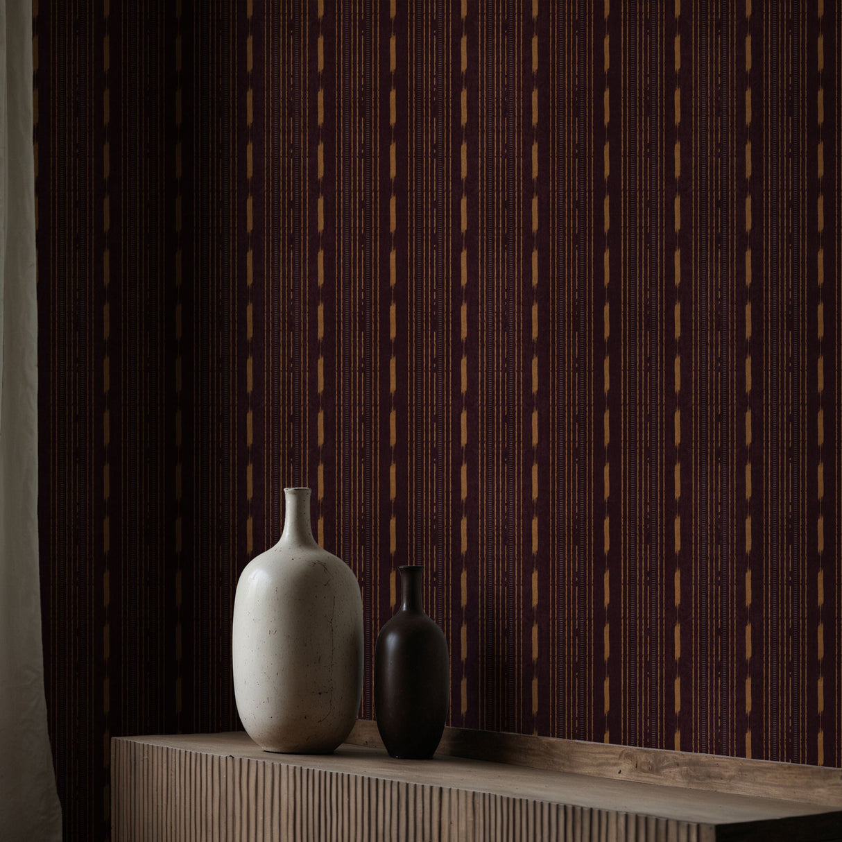 Rustic Grunge Organic Weathered Striped Wallpaper {Drifted Grain} Wallpaper Sckribbles