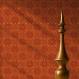 Dramatic Bright Geometrical Chinese Wallpaper {Harmony Rising} Wallpaper Sckribbles
