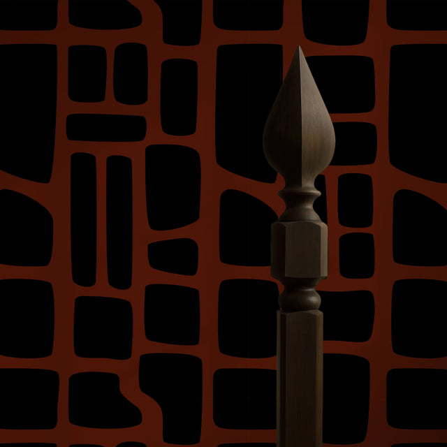 Noir Swell | Bold Abstract Geometrical Masculine Wallpaper Wallpaper Sckribbles