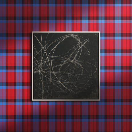 Bright Bold Red & Blue Plaid Wallpaper {Fireside Tartan} Wallpaper Sckribbles