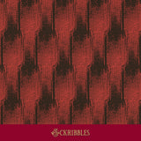 Red grunge Art Deco wallpaper.