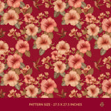 Whimsy & Bloom | Tropical Pastel Hibiscus & Hummingbird Wallpaper Wallpaper Sckribbles