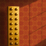 Dramatic Bright Geometrical Chinese Wallpaper {Harmony Rising} Wallpaper Sckribbles