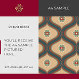 Retro Deco | Cute Vintage Retro Patterned Wallpaper