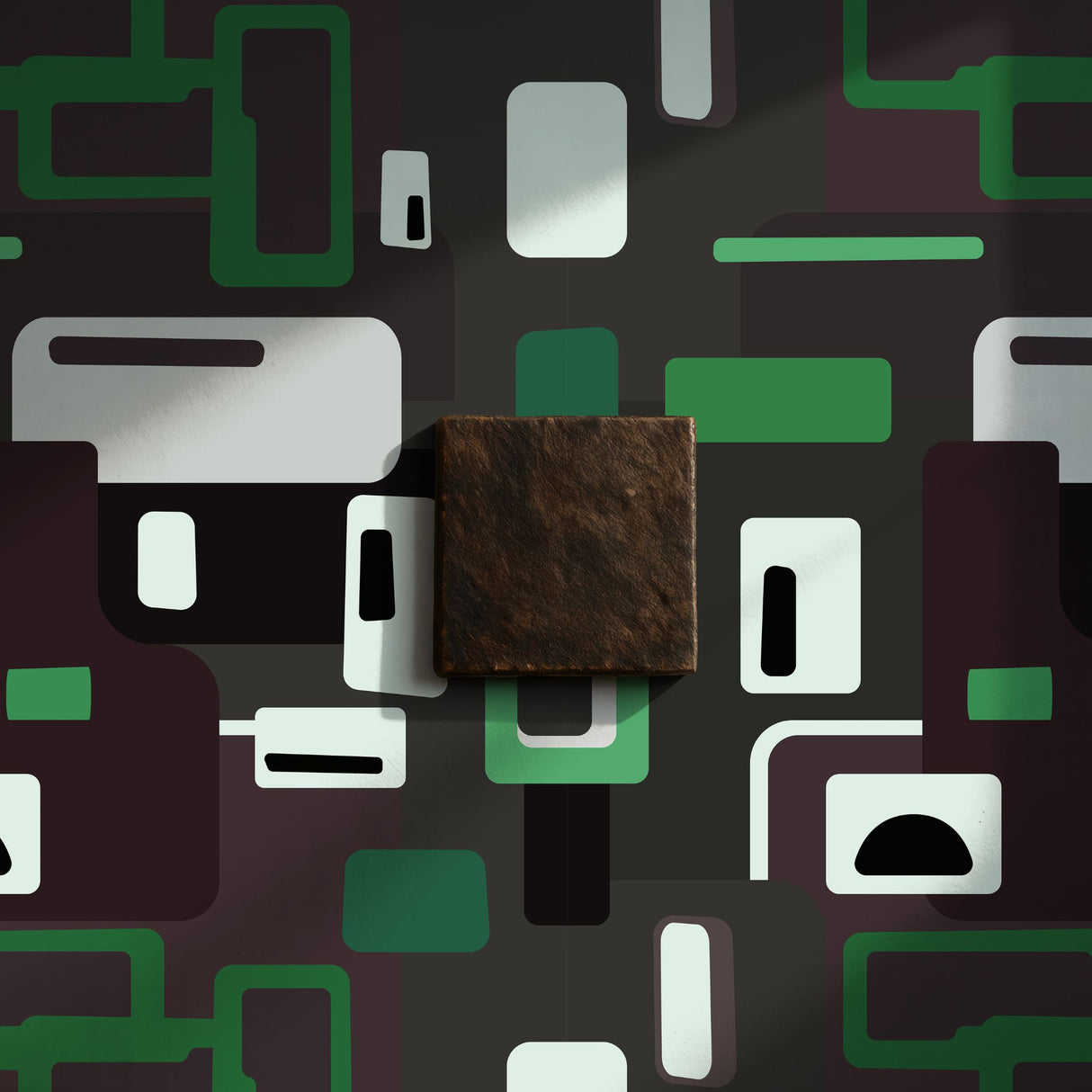 Mellow Pop | Groovy Mid-Century Modern 1970s Wallpaper Wallpaper Sckribbles Signature - Premium Non-Woven Roll - 24 in x 32.8 ft (61 cm × 10 m) Wiggle