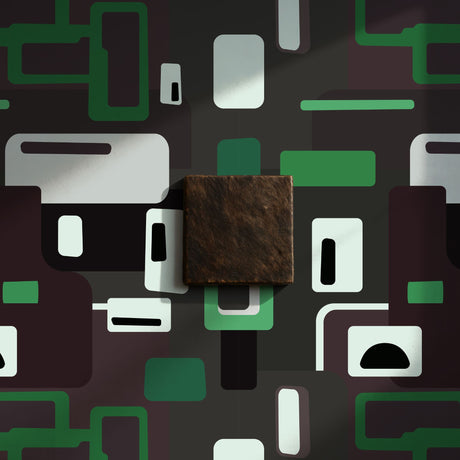 Mellow Pop | Groovy Mid-Century Modern 1970s Wallpaper Wallpaper Sckribbles Signature - Premium Non-Woven Roll - 24 in x 32.8 ft (61 cm × 10 m) Wiggle