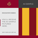 Circus Stripes | Bold Bright Colorful Vertical Striped Wallpaper Wallpaper Sckribbles Signature - Premium Non-Woven A4 Sample - 8.3 × 11.7 in (21 × 29.7 cm) Ringmaster’s Ribbon