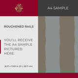 Roughened Rails | Maximalist Bold Jagged Vertical Striped Wallpaper