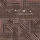 Organic Weave | Rustic Brown Geometrical Wallpaper Wallpaper Sckribbles