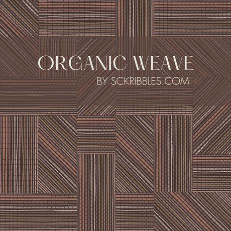Organic Weave | Rustic Brown Geometrical Wallpaper Wallpaper Sckribbles