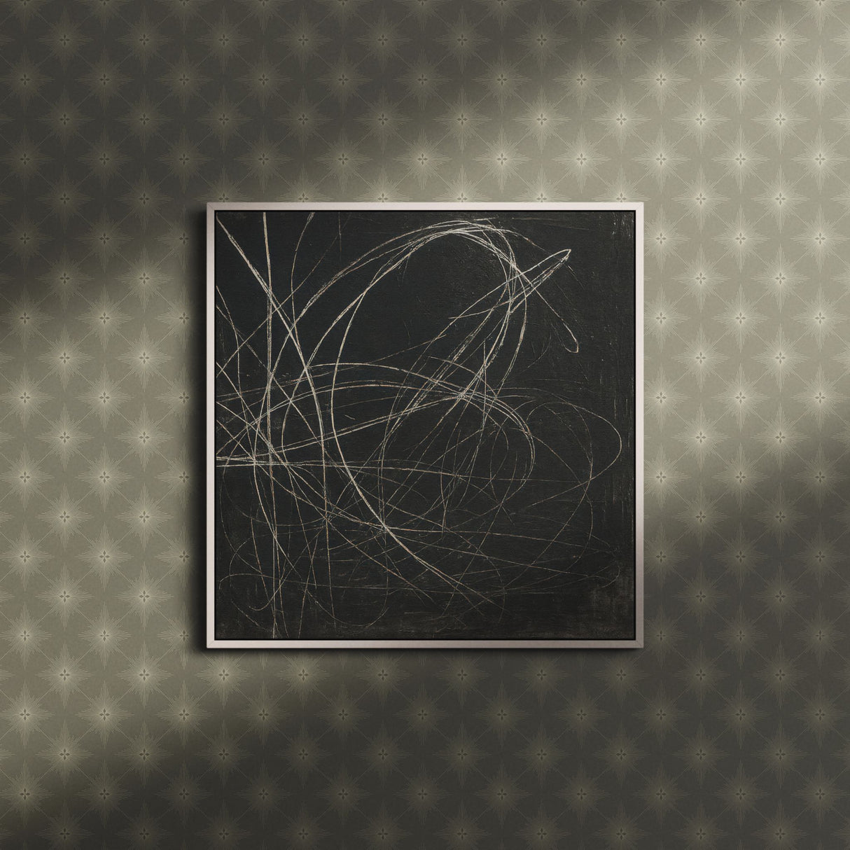 Astralis Royale | Elegant Moody Stars Art Deco Wallpaper