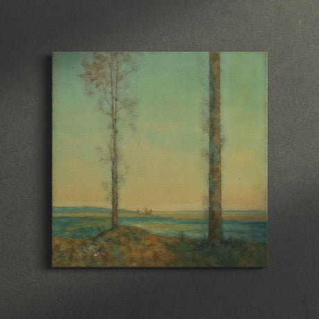 Square Landscape Painting Canvas Wall Art Print {The Serenity} Canvas Wall Art Sckribbles   