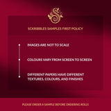 Please order a sample before ordering rolls. Sckribbles Samples First Policy.