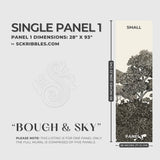 Scenic Trees Forest Landscape Wallpaper Mural {Bough & Sky} Wallpaper Mural Sckribbles
