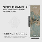 Grunge Weathered Rustic Floral Wallpaper Mural {Grunge Garden} Wallpaper Mural Sckribbles